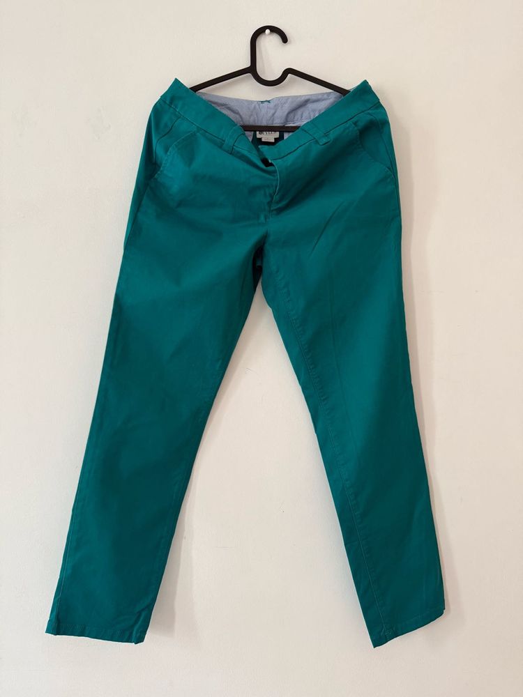 Green Casual Pants