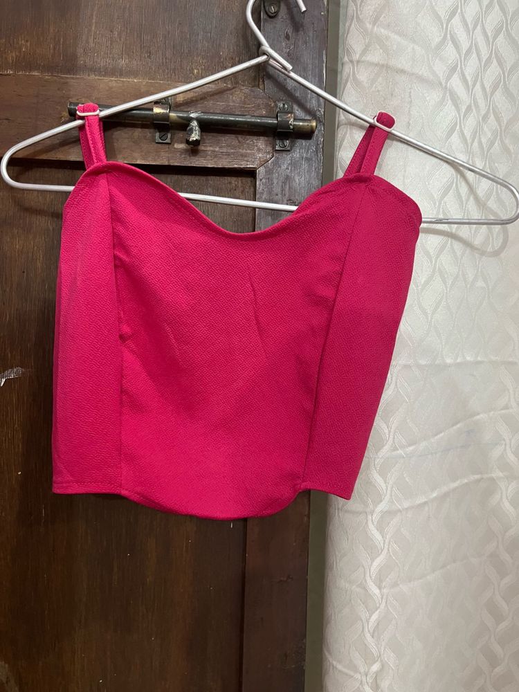 Pink Corset Top