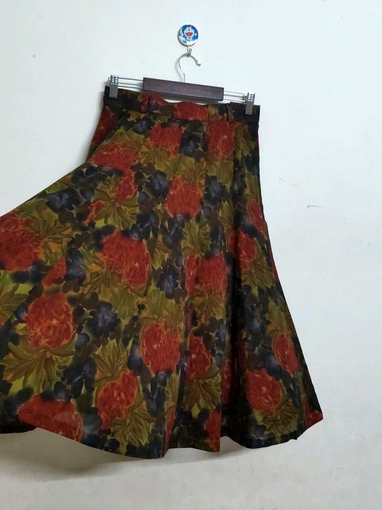 Floral Print Skirt