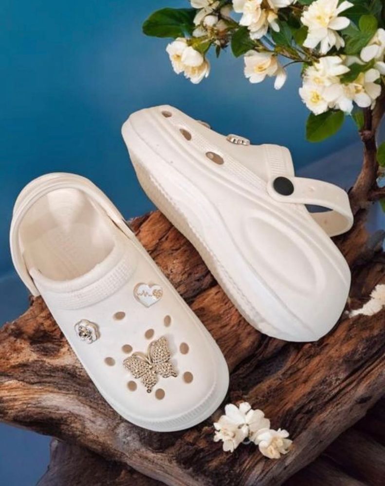 Comfy Clogs with Butterfly Details