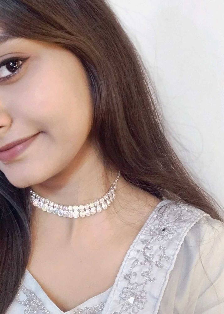 Iridescent Necklace And Earrings