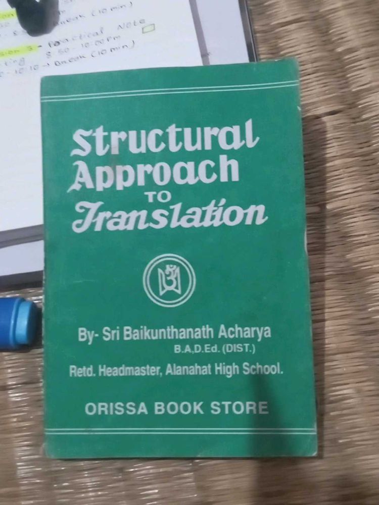 Structural Approach to Translation