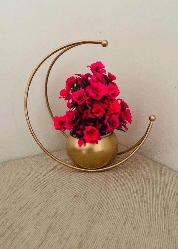 Moon🌙 Shape Vase Gold
