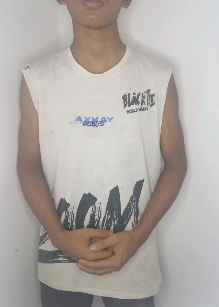 Sleeveless Tshirt- AXKAYAXOM 💥