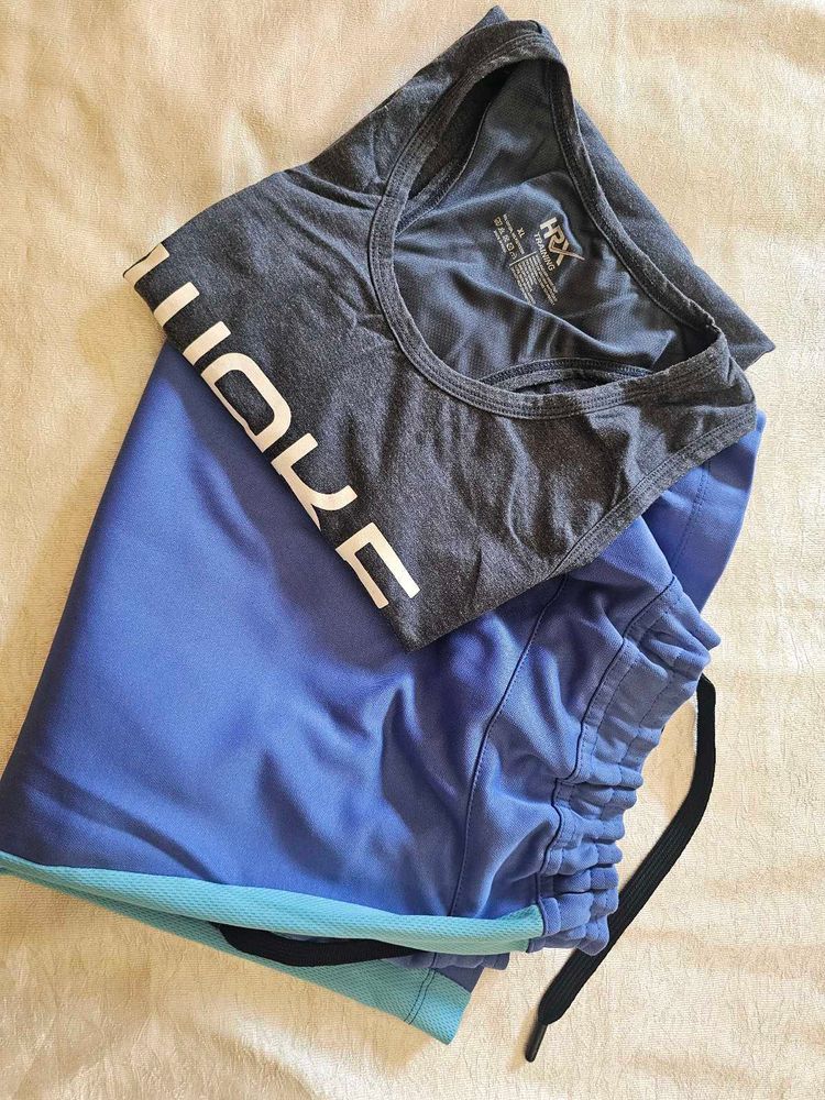 HRX sport shorts and jersey