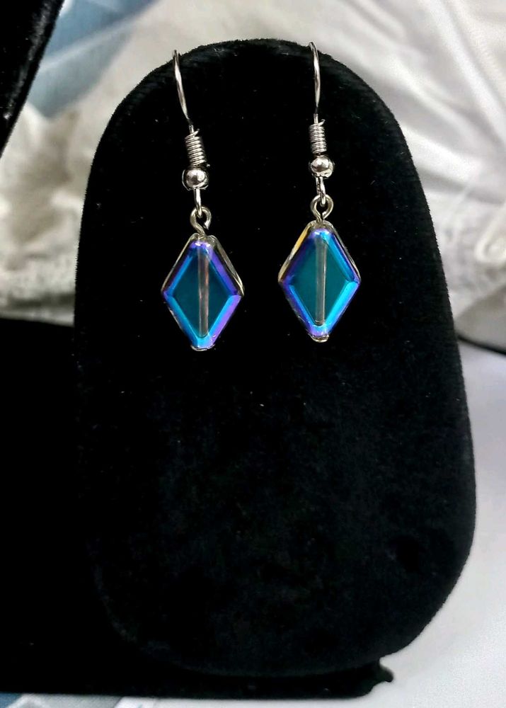 💎💕 Handmade Diamond Shaped Earrings 🌸✨