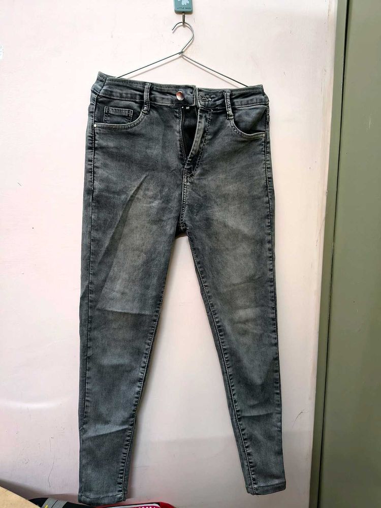 Gray Denim Jeans