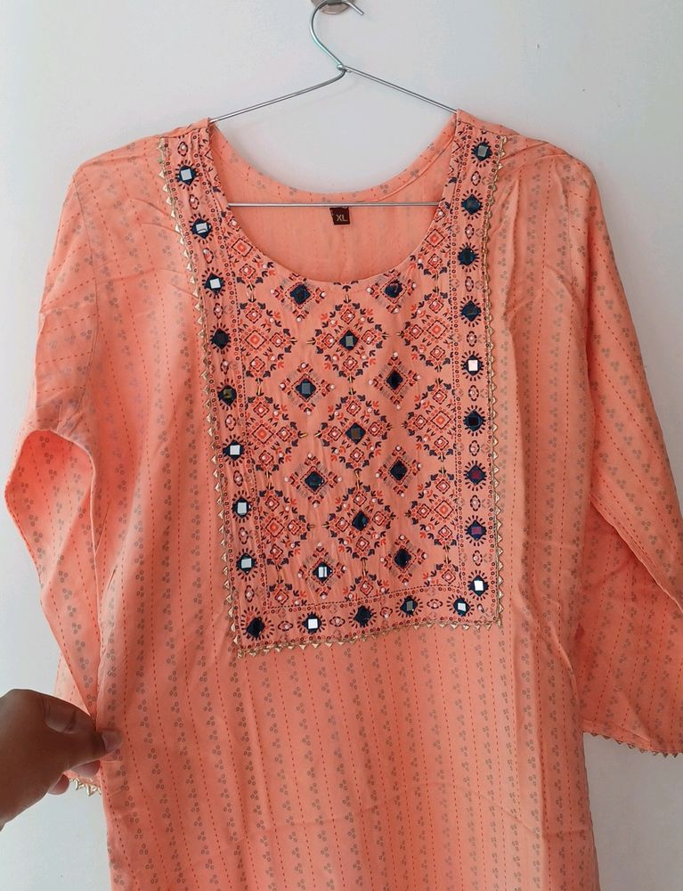 Orange Kurti