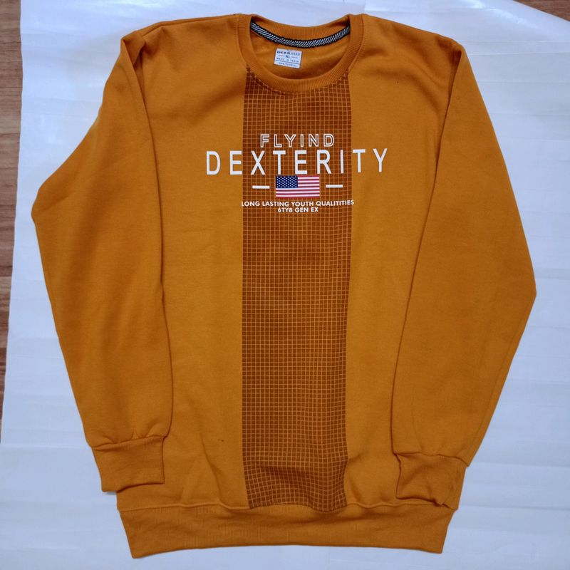 Mustard Yellow Sweatshirts For Men 😍