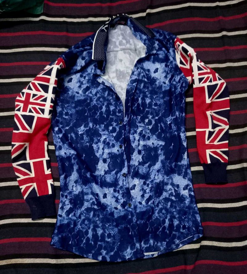 Union Jack Print Shirt