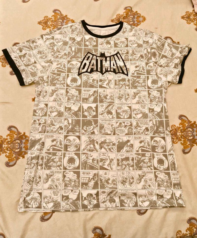 Batman Comic Print T-Shirt