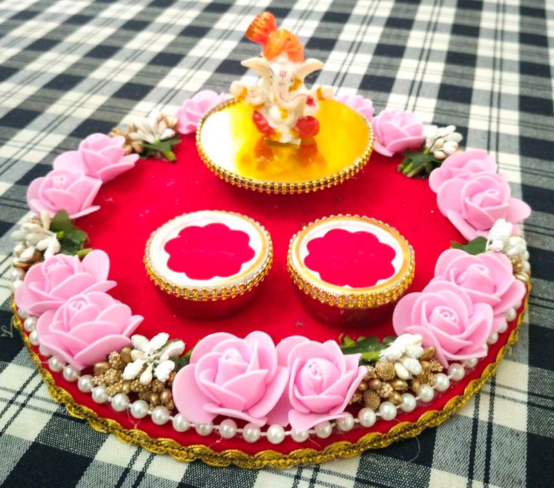 Decorative Ring Ceremony Thali