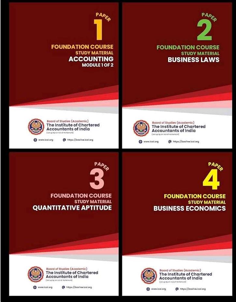 Ca Foundation Latest Books