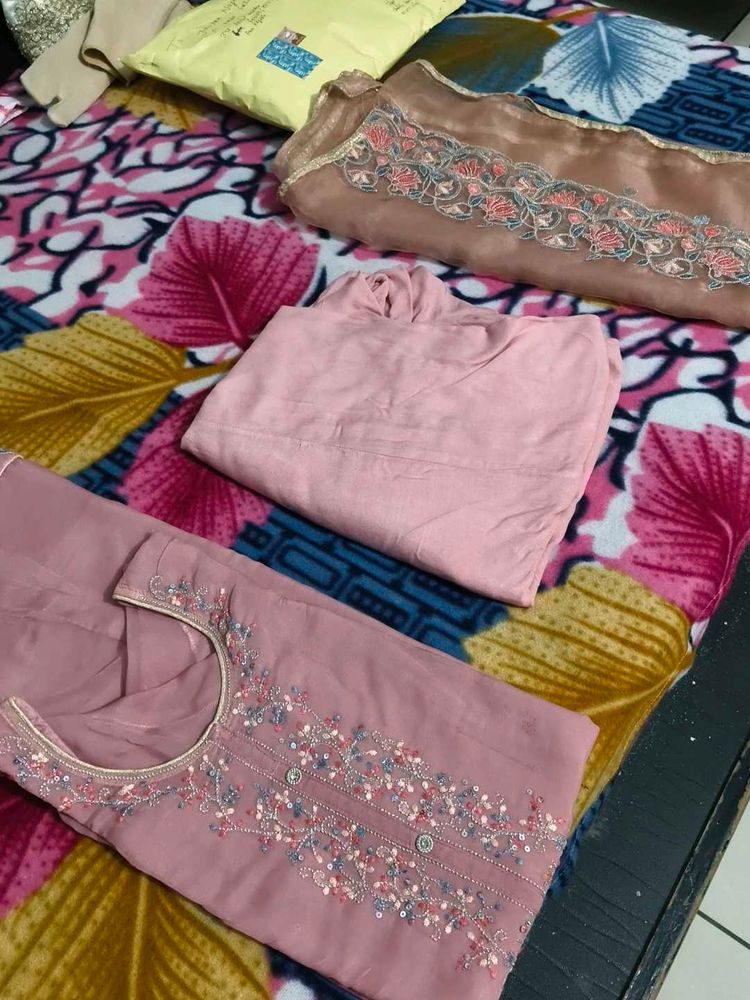 organza fabric suit salwar