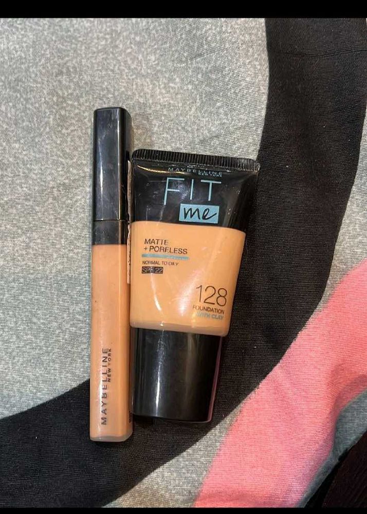 combo of concealer and foundation