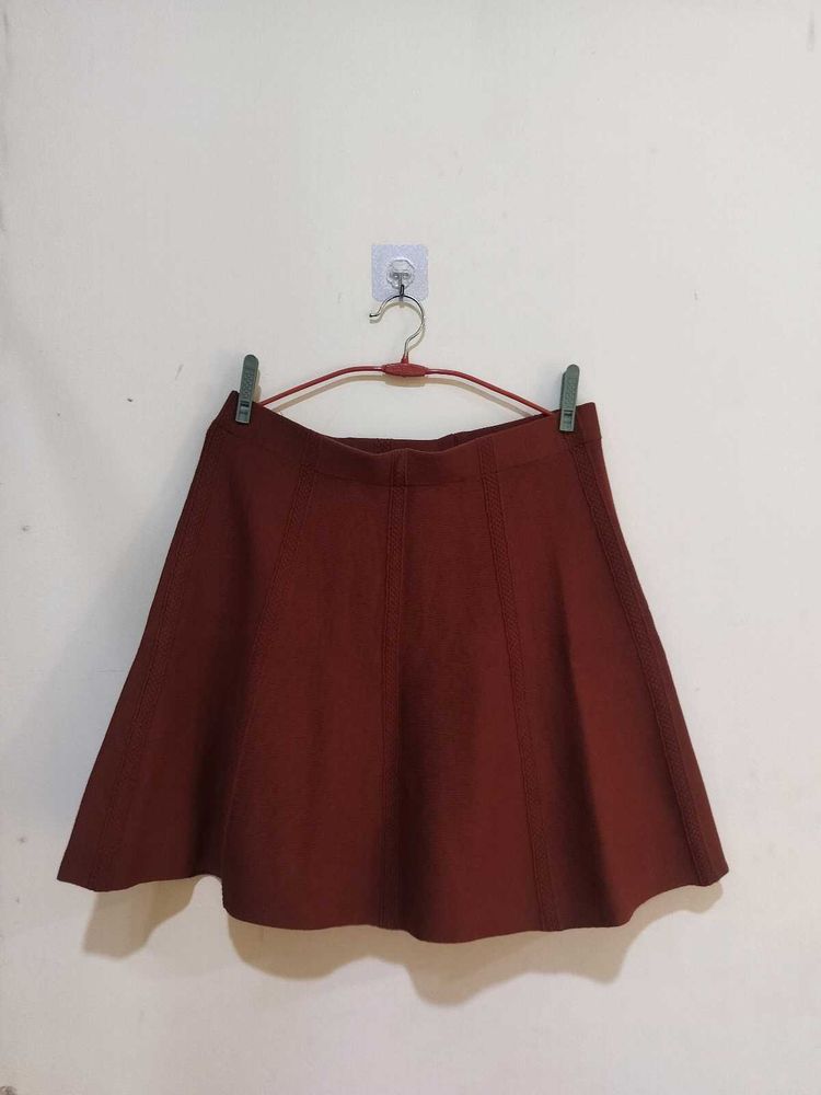 Maroon Skater Skirt