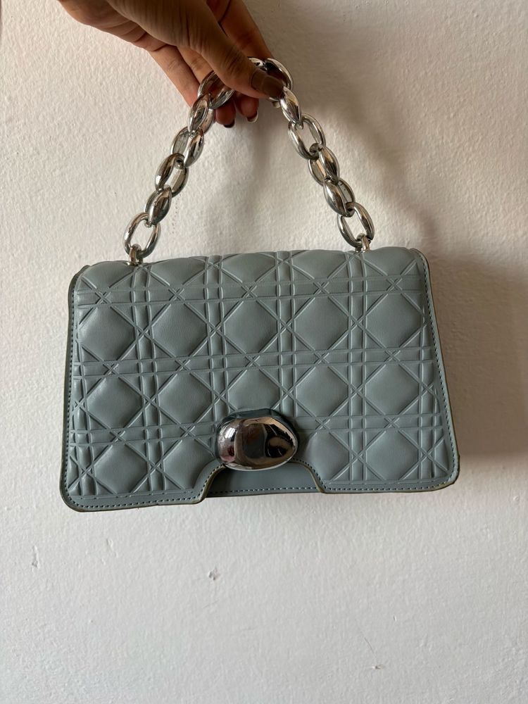 Chic Quilted Chain Handle Bag