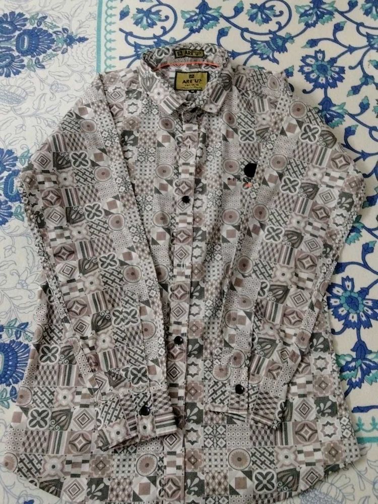 Are U? Patterned Casual Shirt