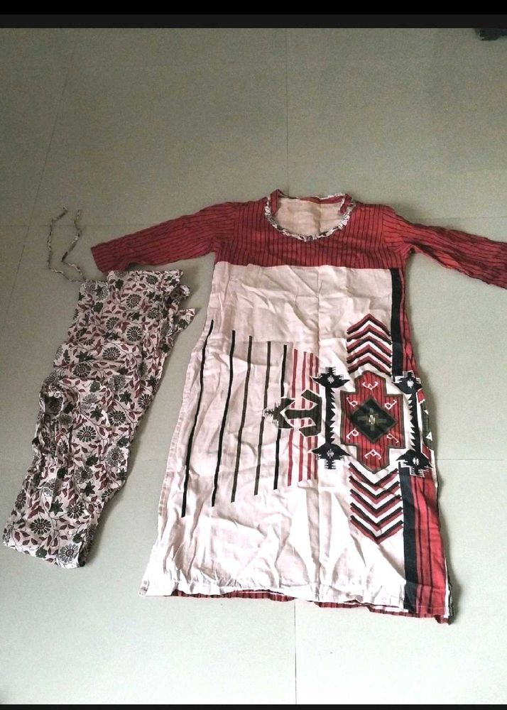 Cotton Kurta Pant Set