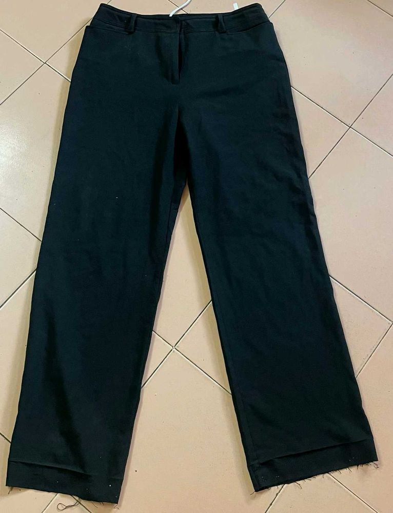 Black Wide Leg Trousers