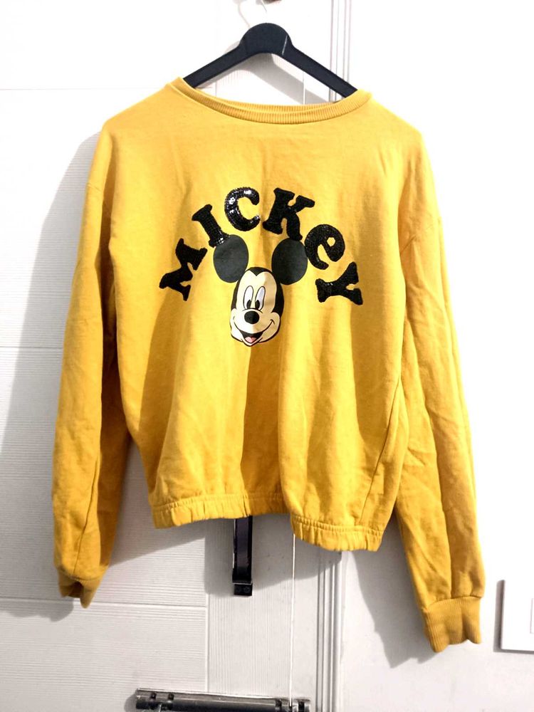 Mickey Mouse Yellow Sweatshirt