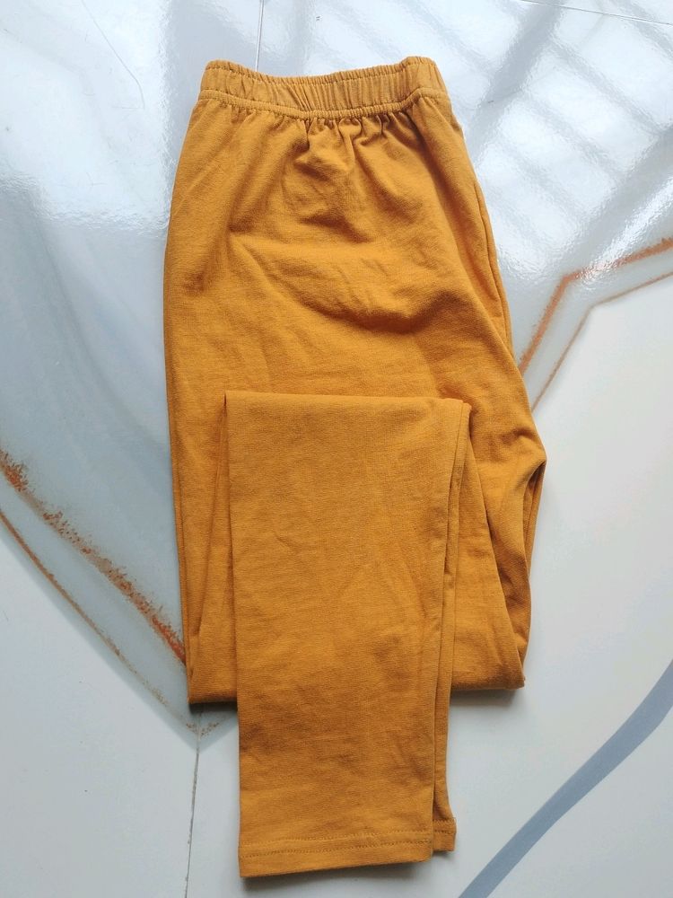 Ankle Length Yellow Leggings