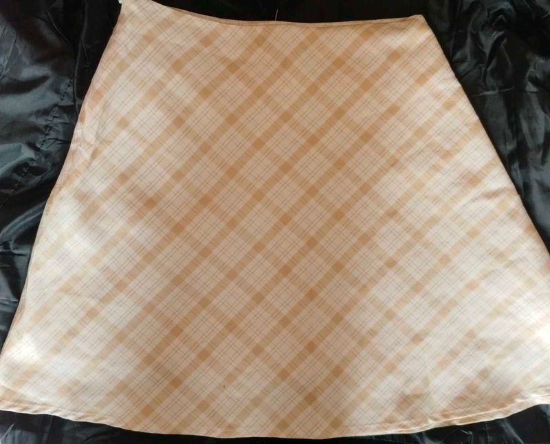 Plaid A-Line Skirt