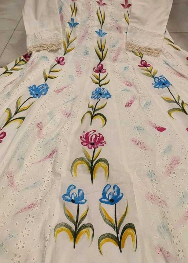 Beautiful Chikankari Shifli Anaarkali
