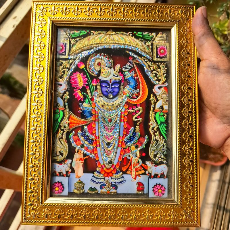 Shrinath Ji- Krishna photo with embellishment