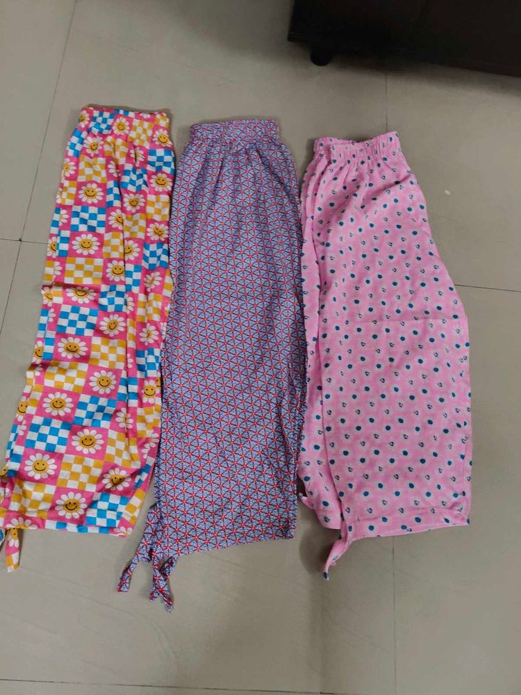 Combo Brand New 3/4com Cotton Capri Women Night W