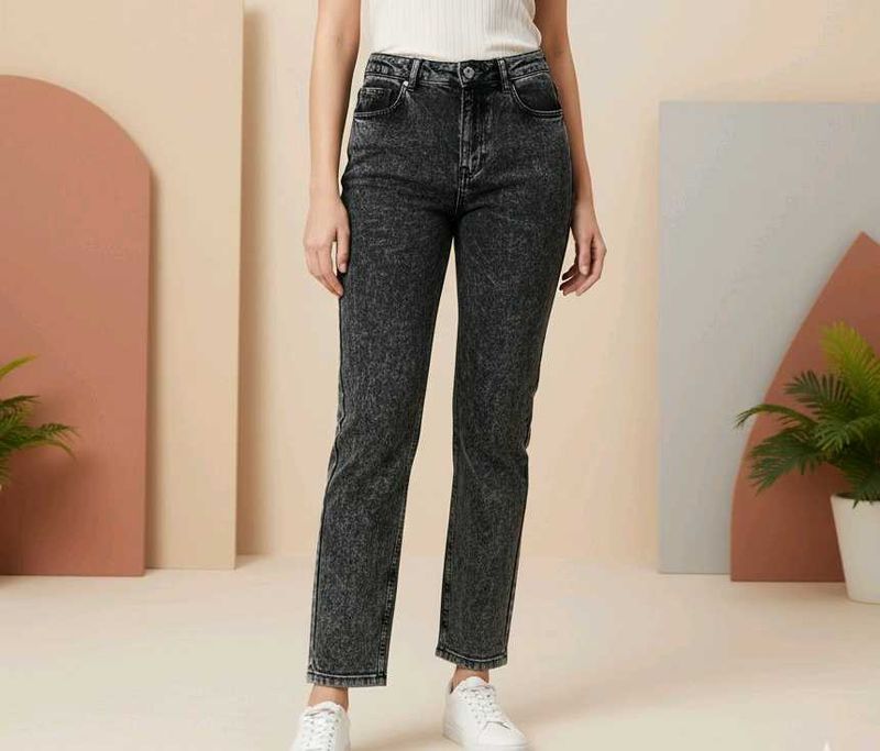 Acid Wash Denim Jeans