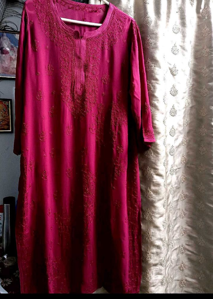 Viscose Lakhnawi Kurta &amp; Dupatta