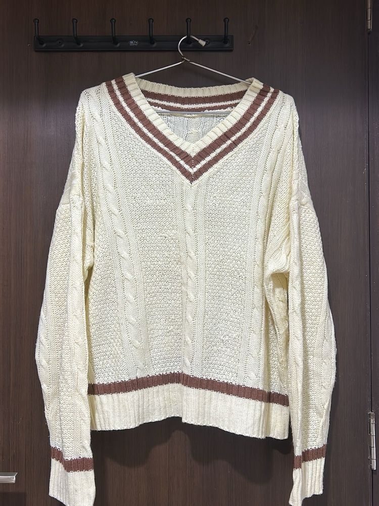 Preppy Cable Knit Sweater