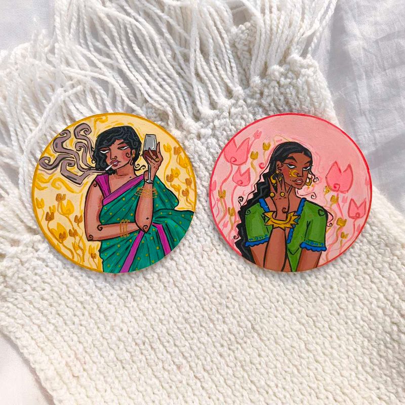 Hand-painted Coasters