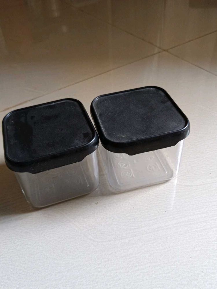 Set Of Two Container Transparent