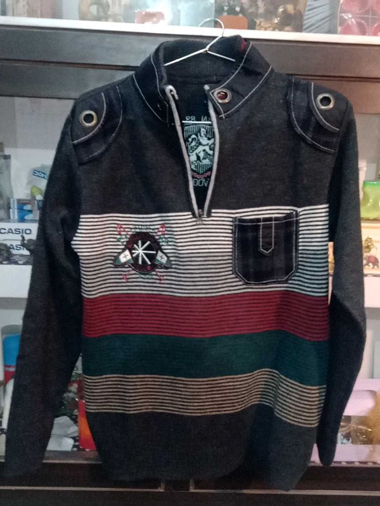 New Stylish Striped Pullover Sweater