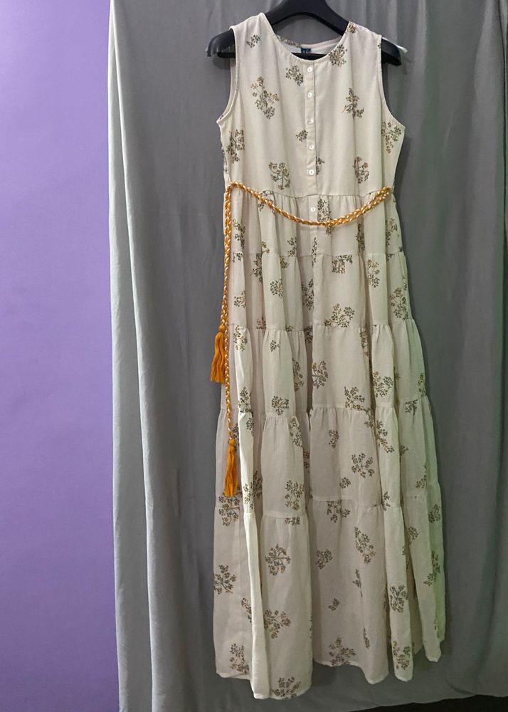 Floral Tiered Sleeveless Dress