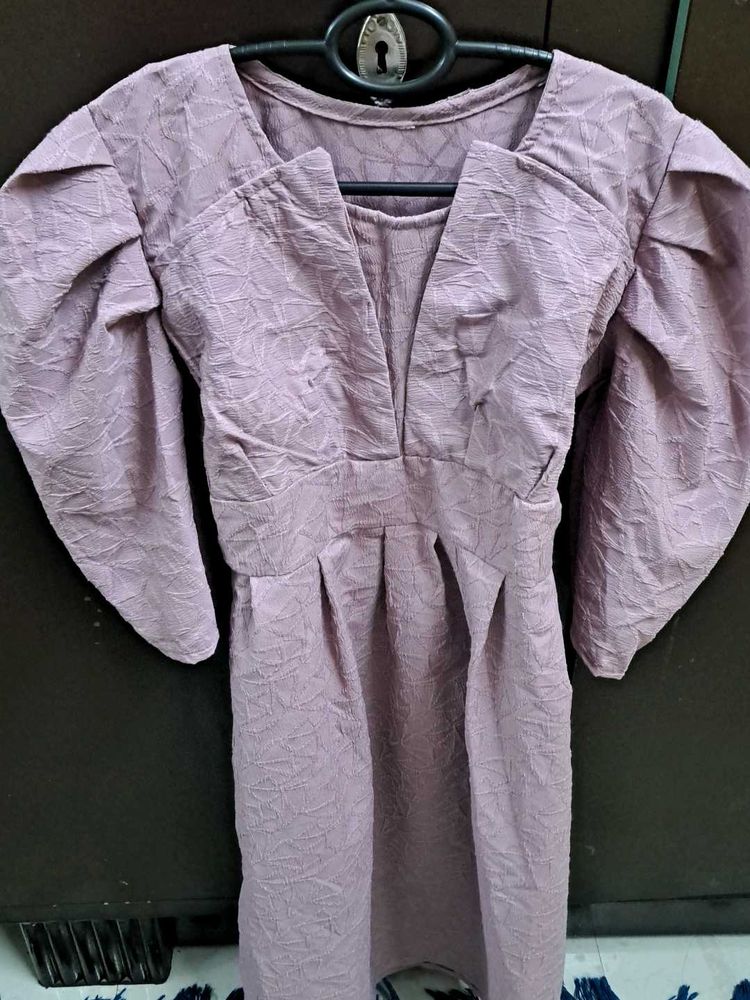 Vintage Puff Sleeve Dress