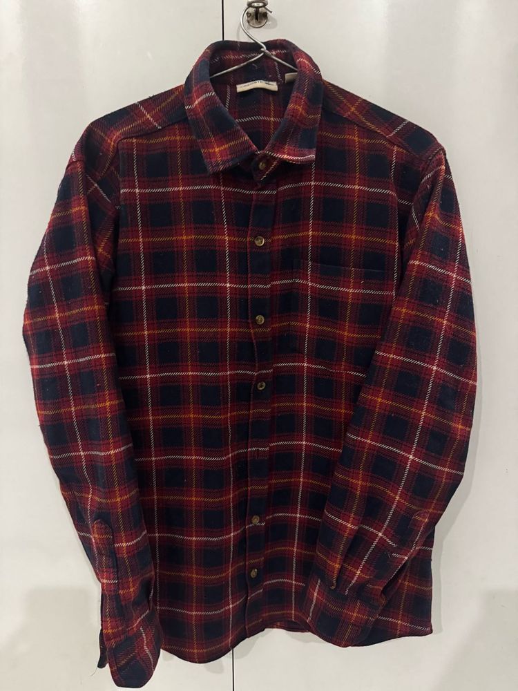 Lacoste Plaid Flannel Shirt