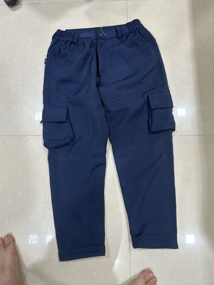 H&amp;m Heavy Navy Blue Cargo Pants