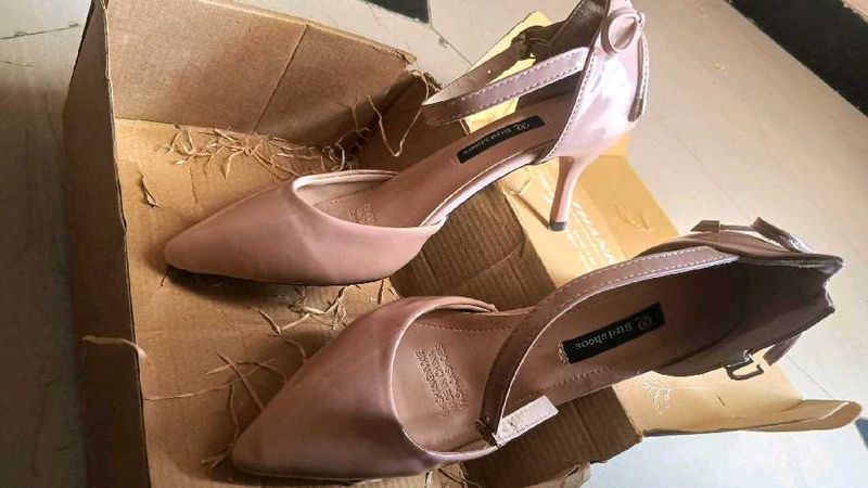 Blush Pink Kitten Heel Ankle Strap Pumps