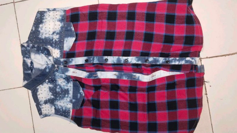 Red &amp; Blue Checked Shirt