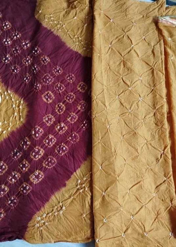 Bandhni Suit Piece Pure Cotton