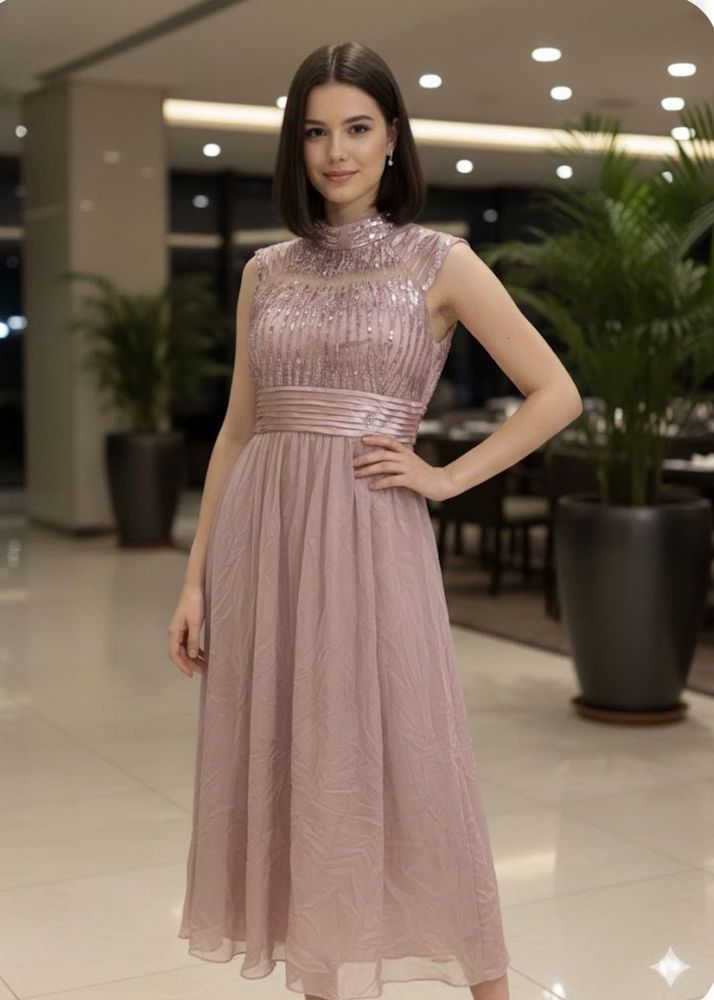 Elegant Pink Party Dress