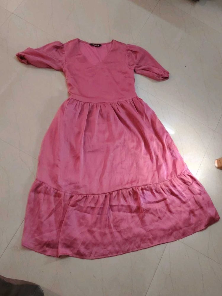 Pink Midi Dress