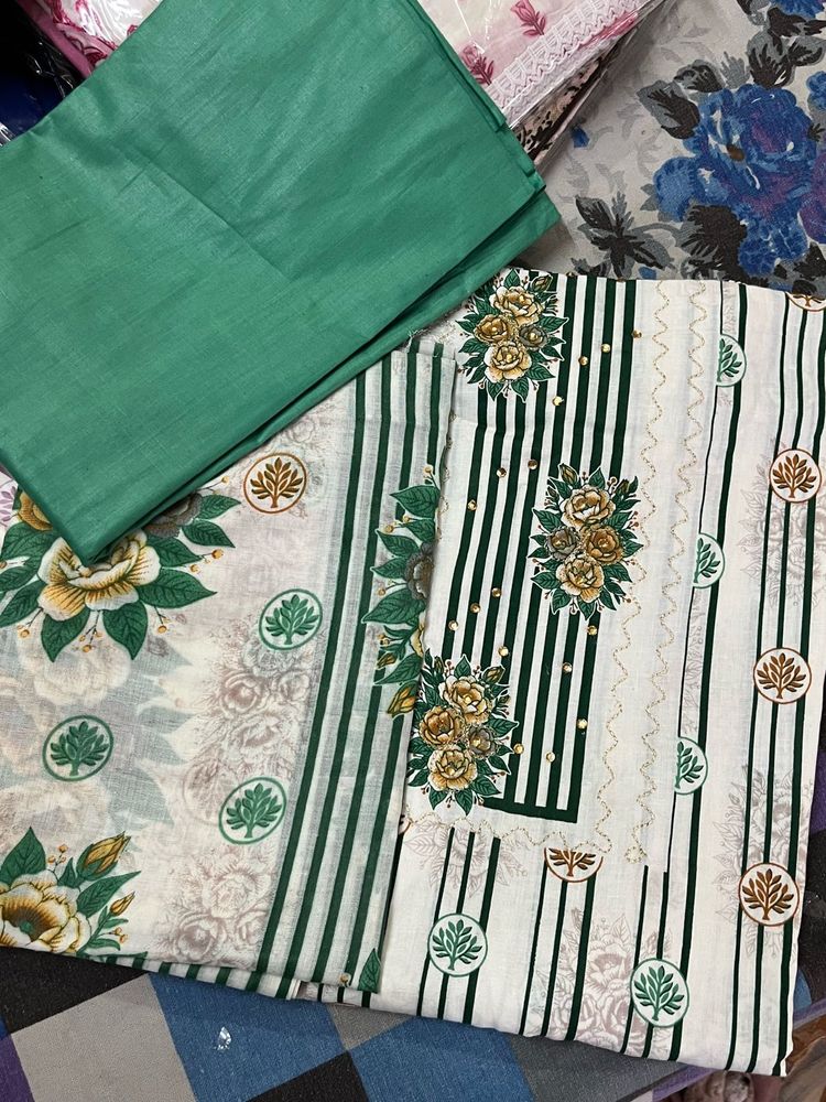 Floral Print Dress Material