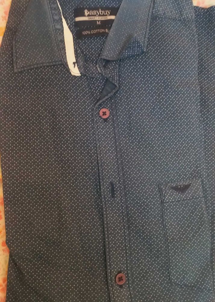 Easybuy Blue Patterned Shirt
