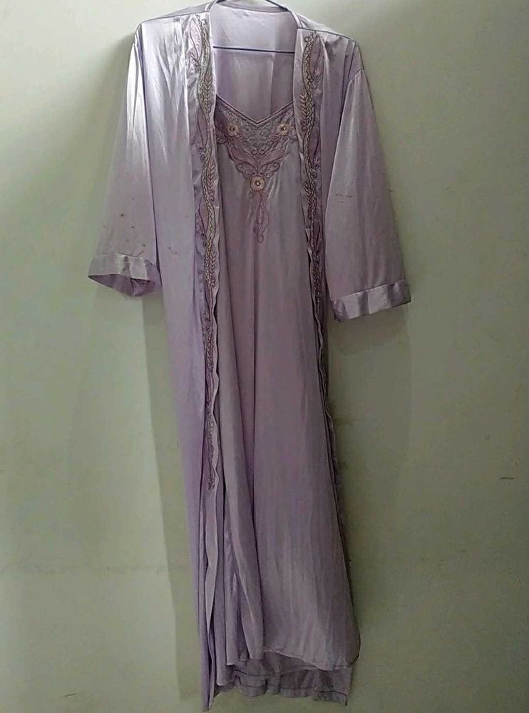 Lilac Nightgown Set