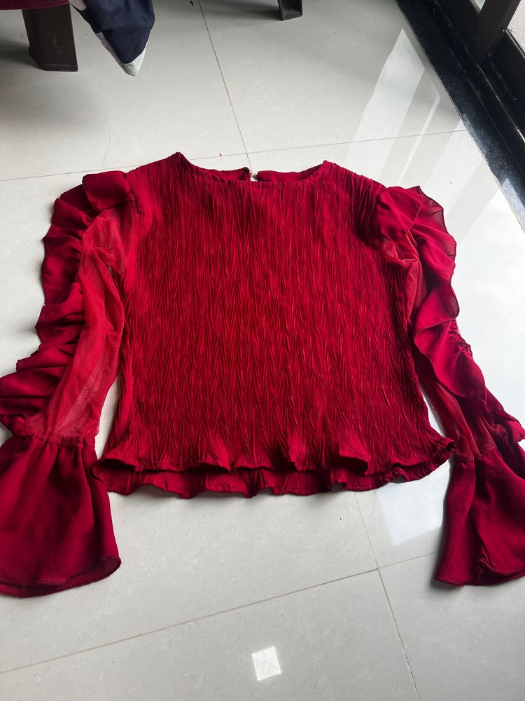 Crop Crep Top
