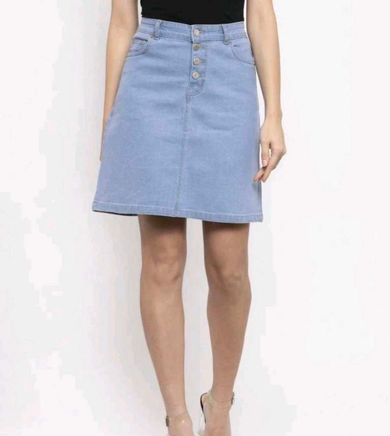 Denim Mini Skirt